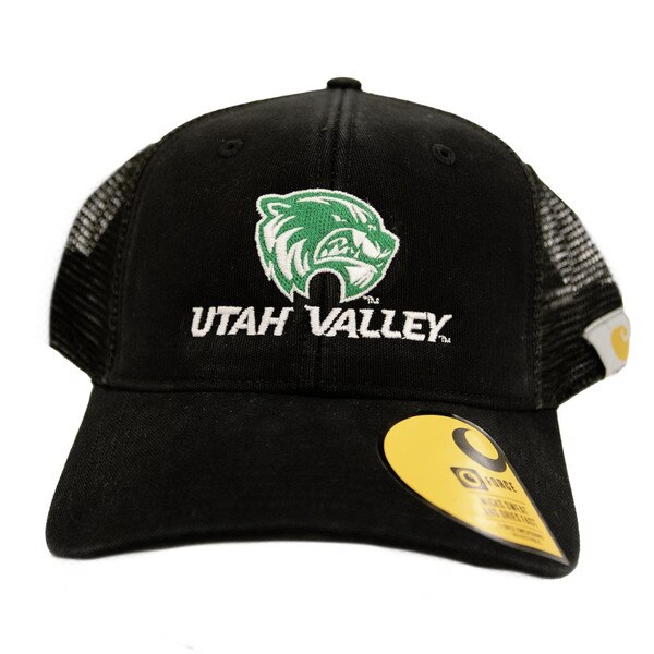 Black, UVU logo, mesh back